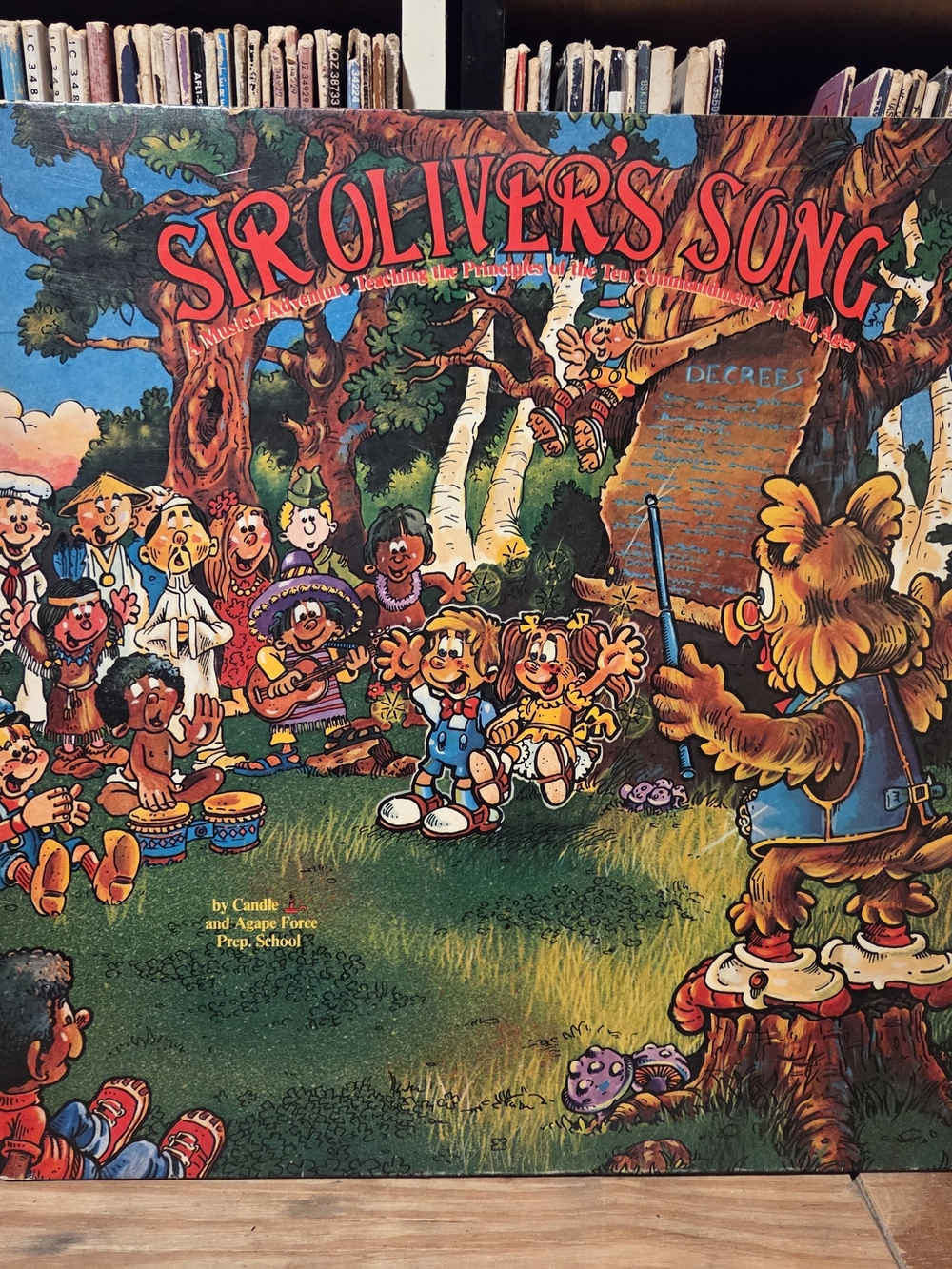"Sir Oliver's Song" candle vintage vinyl sunday school favorites
